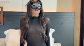 Young woman in black stockings - Visiting his wife Azu madou