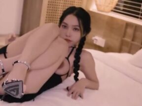 Vietnamese girl in black dress and high heels, cumshot and squirting are a must - Miuzxc madou